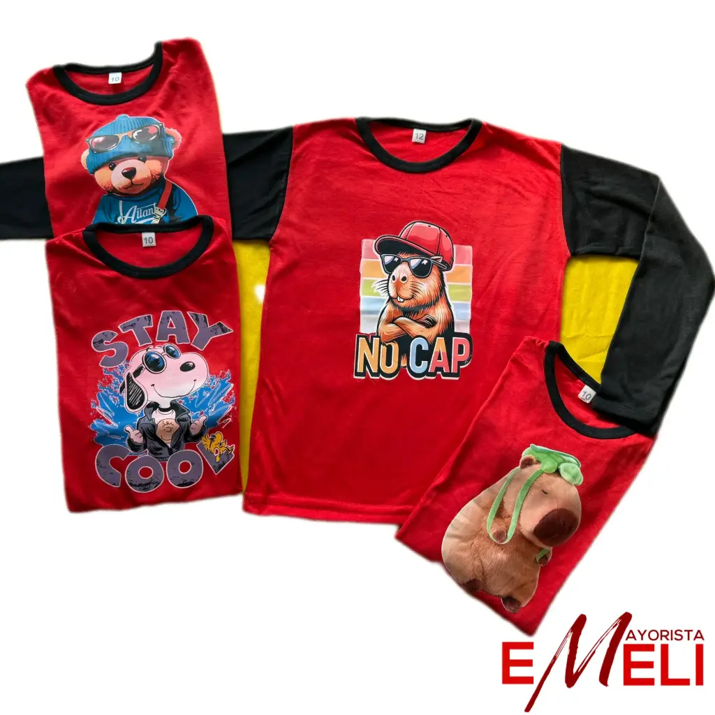 Camiseta estampada de niño por unidad