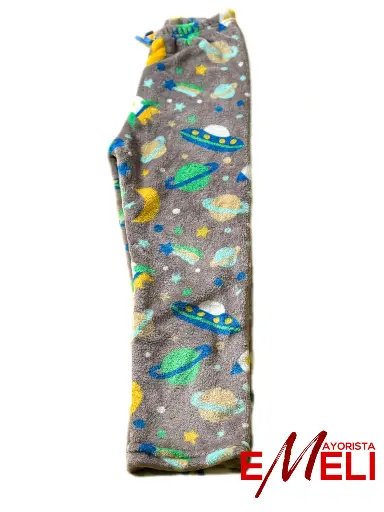 Pantalón polar soft estampado de niño por unidad